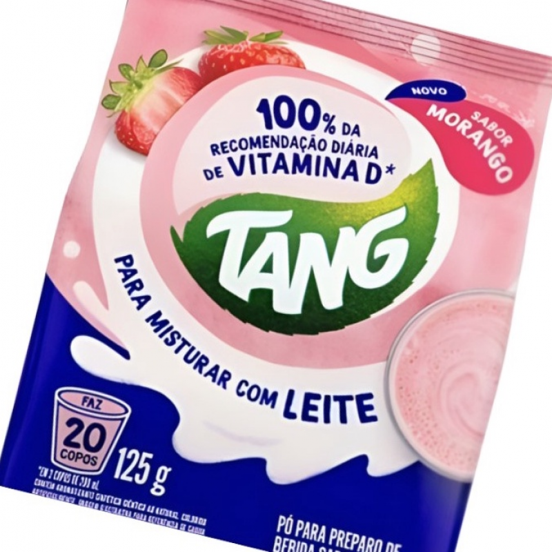 TANG PARA MISTURAR COM LEITE MORANGO PACOTE 125G 